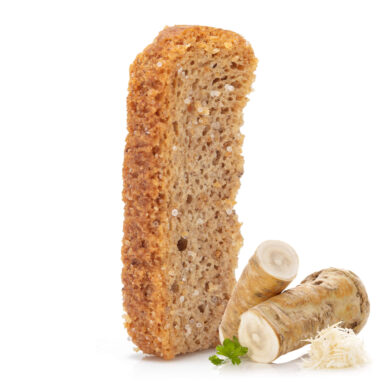 Rye Bread Bites with Horseradish & Aspic Flavor image