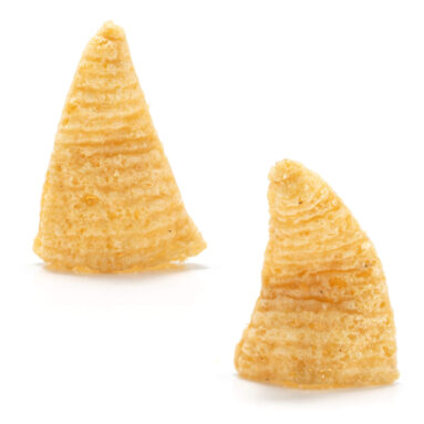 Salty Puffed Corn Cone Snacks image