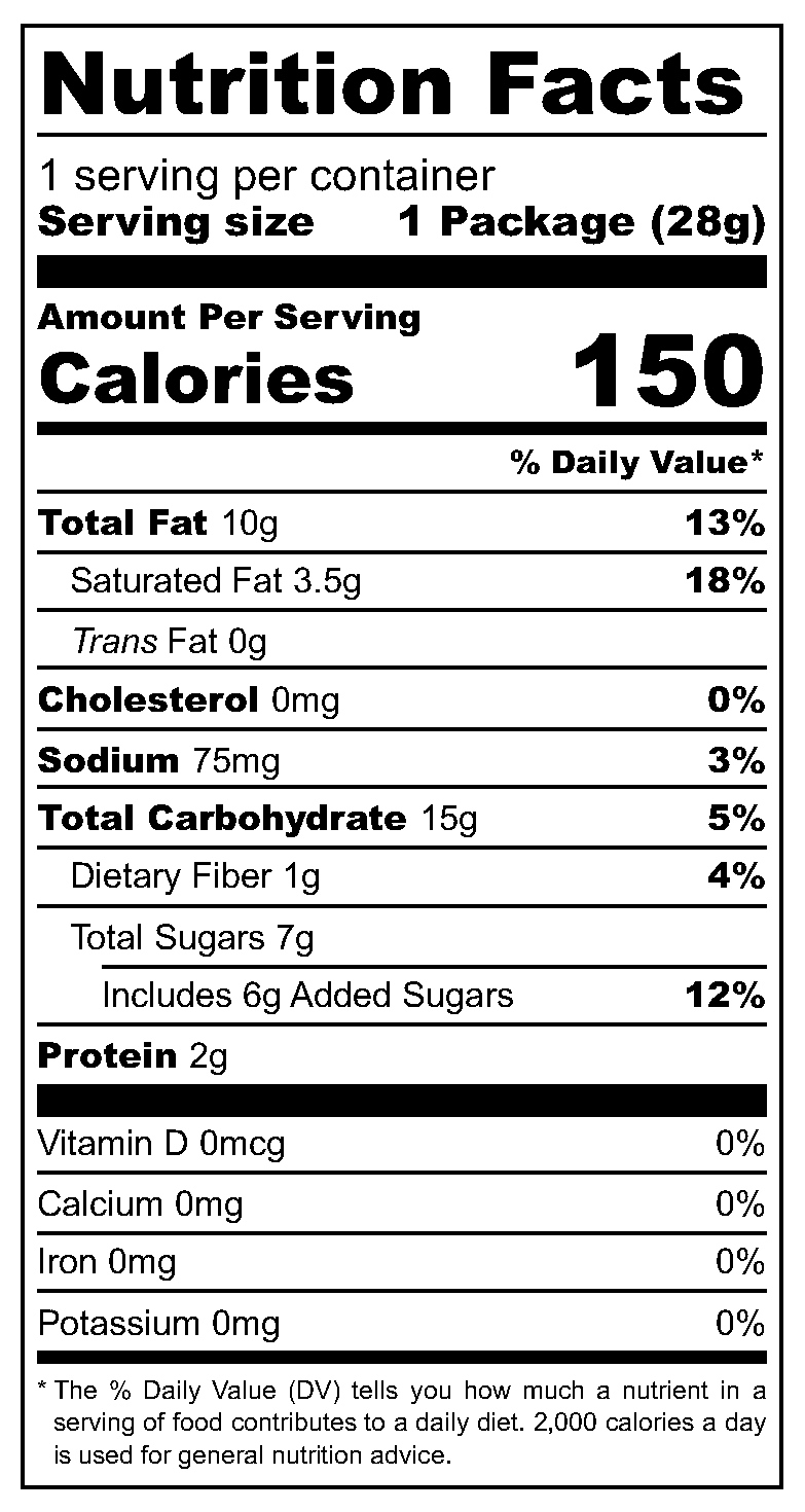 Grandma Wild's Oaty Biscuits nutrition facts