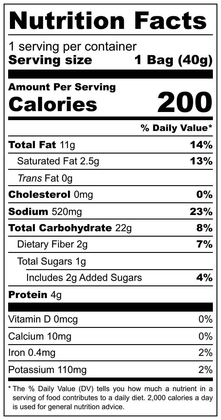 Hi Tempura Seaweed Chicken Larb nutrition facts