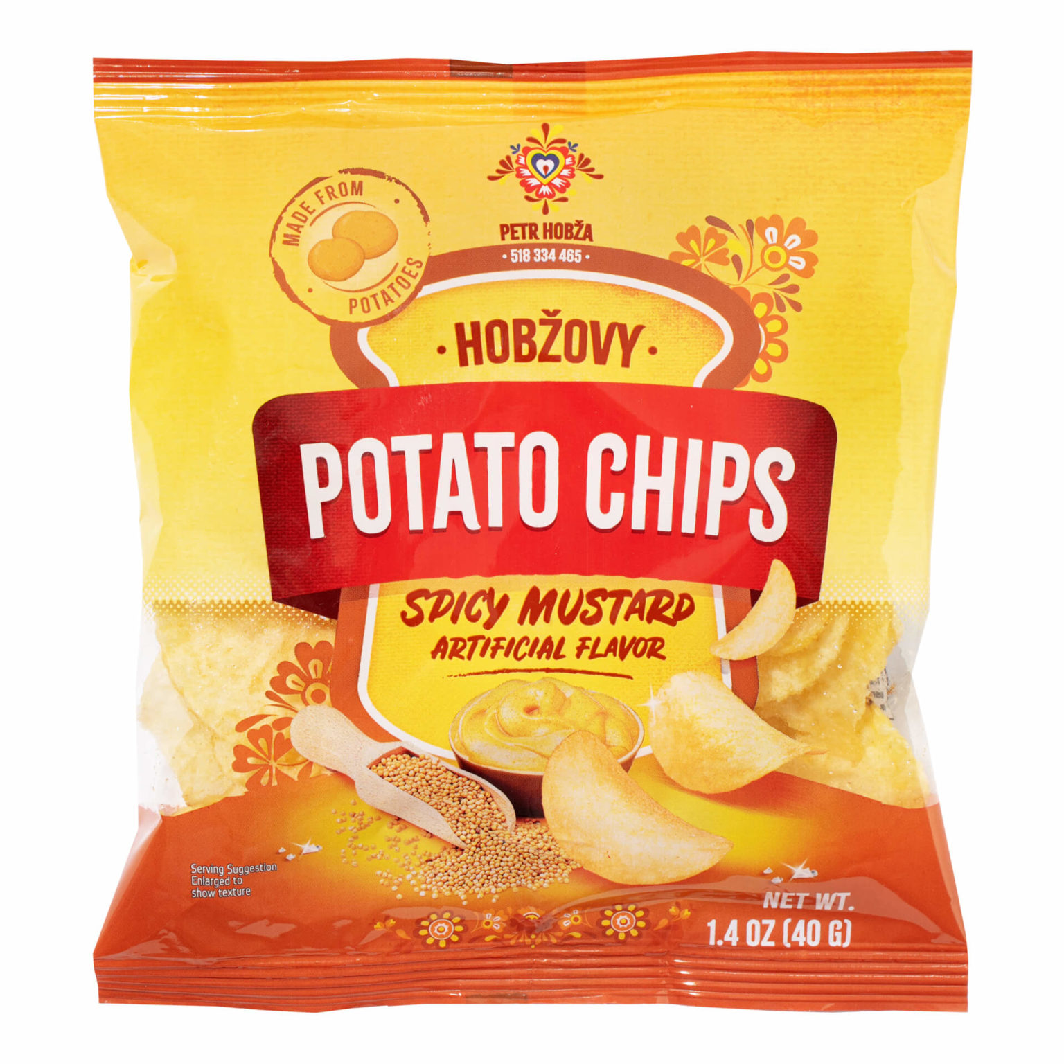 Spicy Mustard Flavored Chips Universal Yums