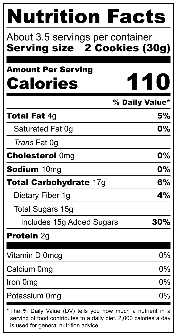 Pasticcino Mandorlato Arancia nutritional label
