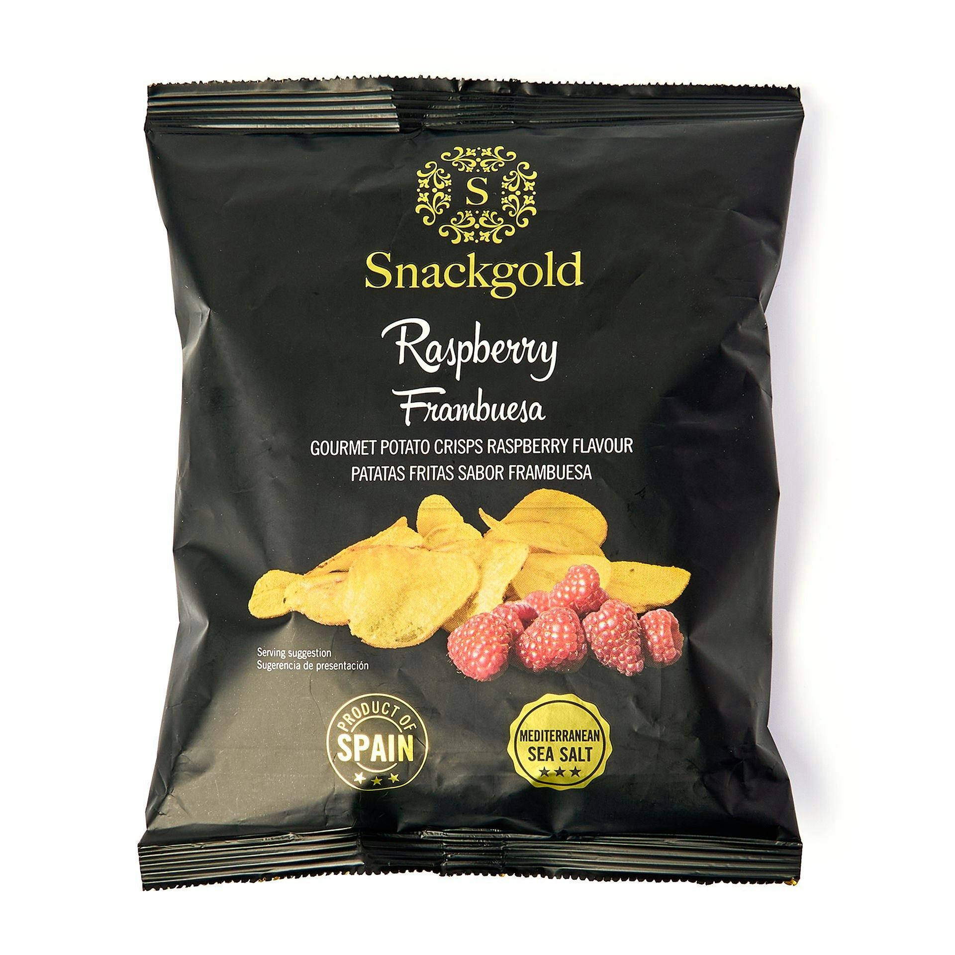 Raspberry Potato Crisps