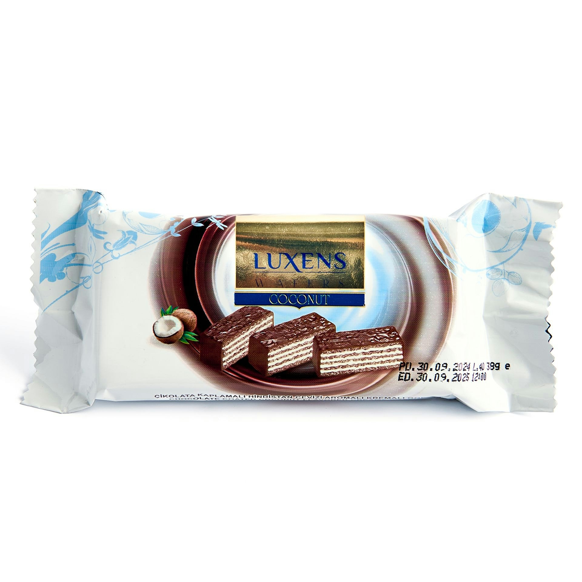 Coconut Chocolate-Coated Wafers
