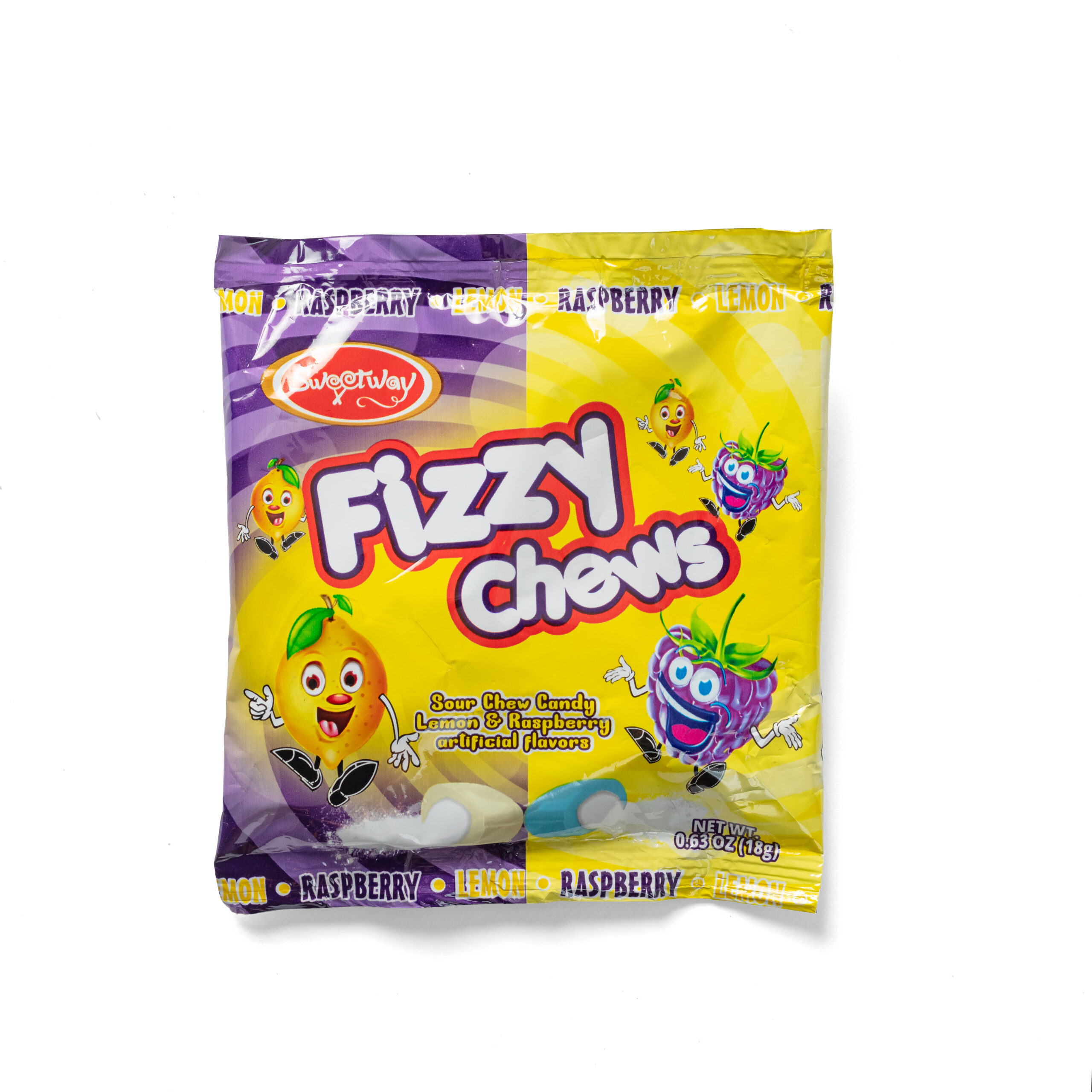 Lemon & Raspberry Sour Fizzy Chews