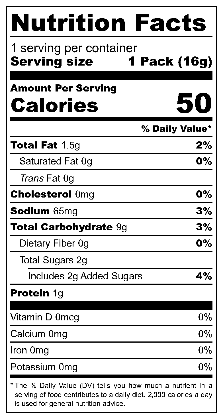 Vanelo Layer Cake nutrition facts