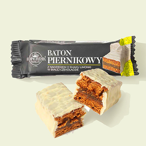 White Chocolate Lime-Filled Gingerbread Bar image