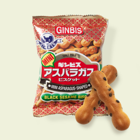 Asparagus-Shaped Black  Sesame Crackers image