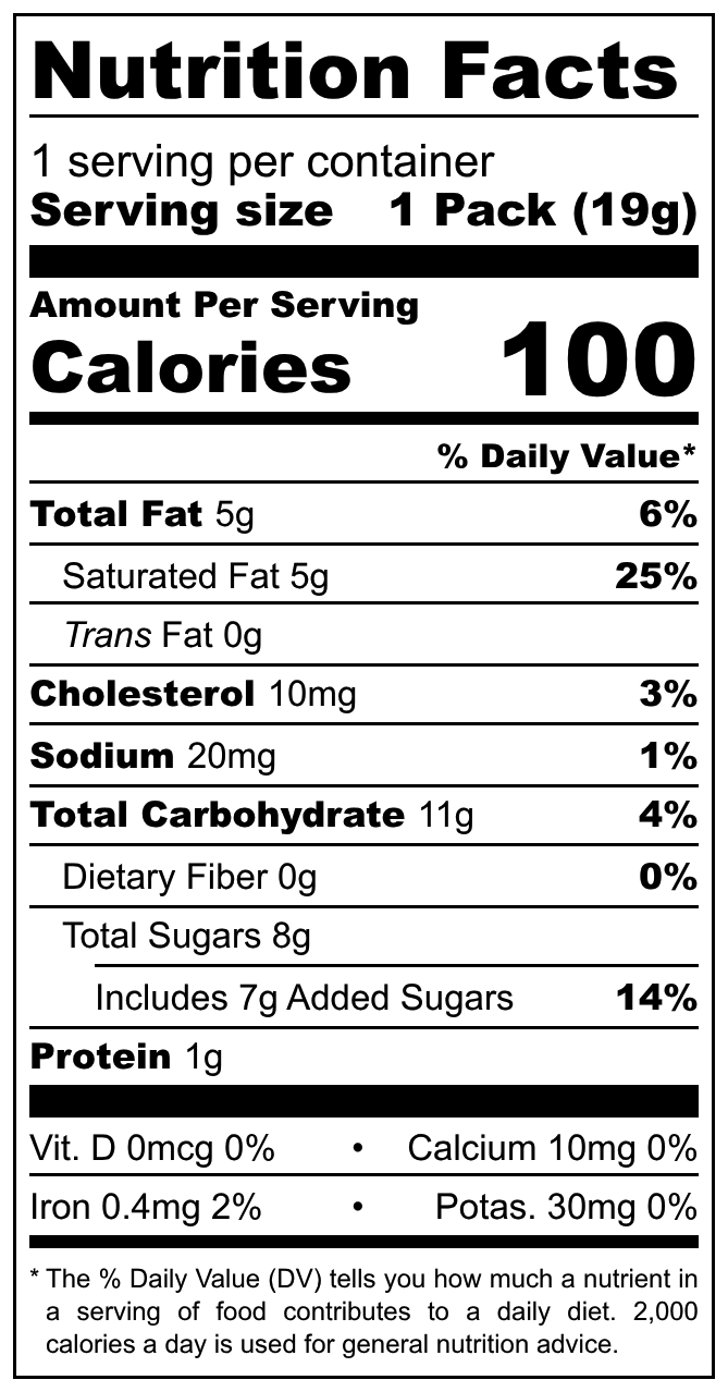 La Conditoria Mini Bundner Nusstortli nutrition facts