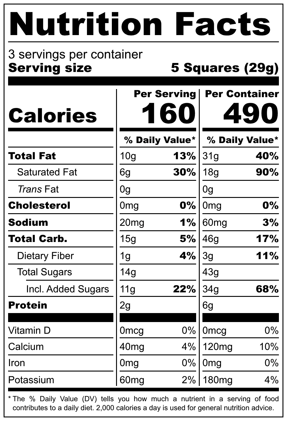 Wawel Cocoach! Wisnia nutrition facts