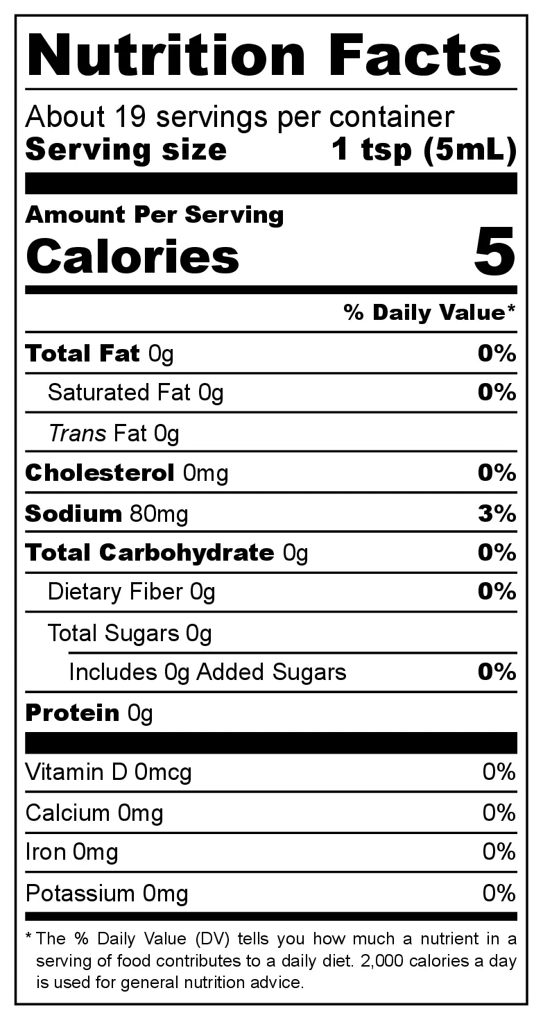 Develey Mittelscharfer Senf nutrition facts