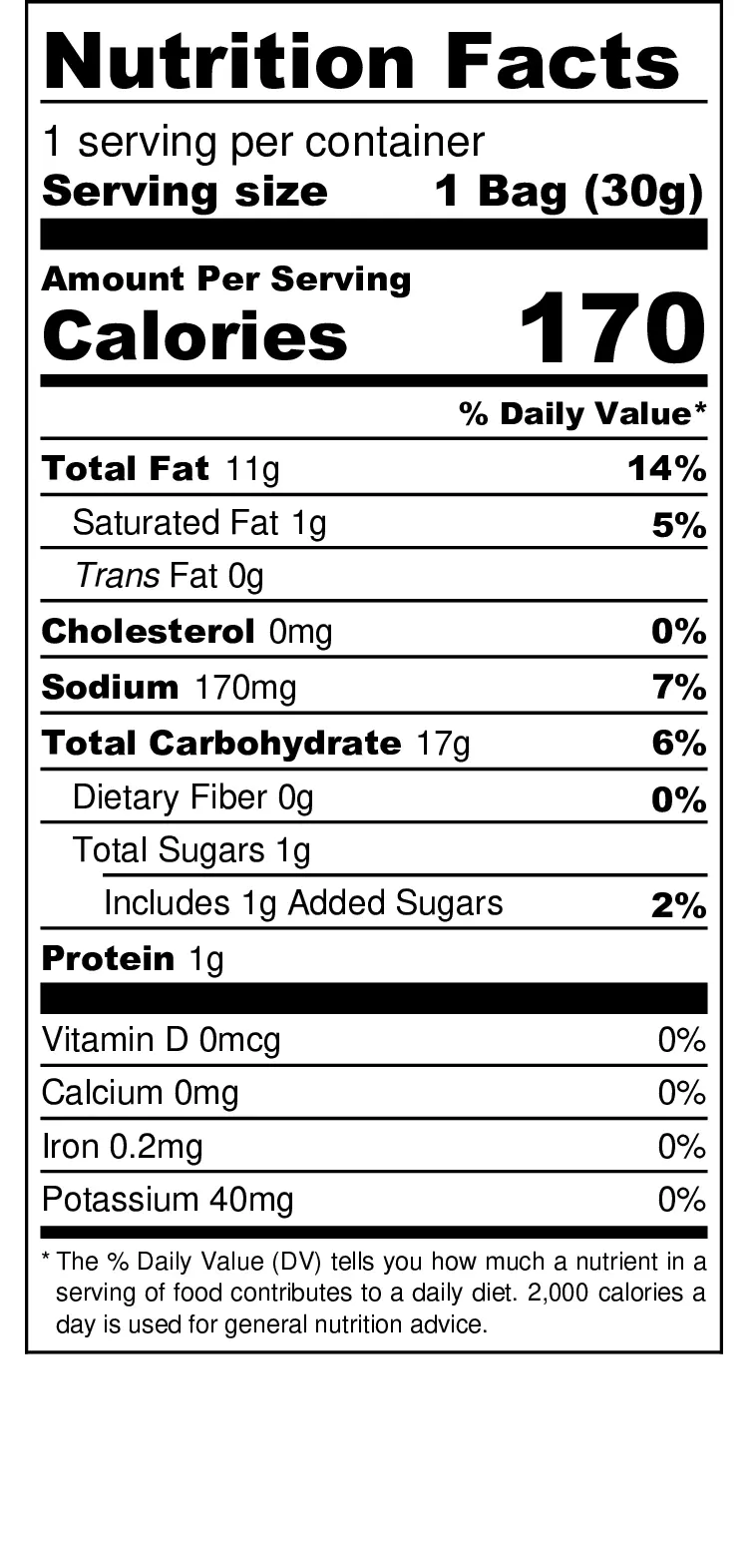 Aspil Doble M nutrition facts