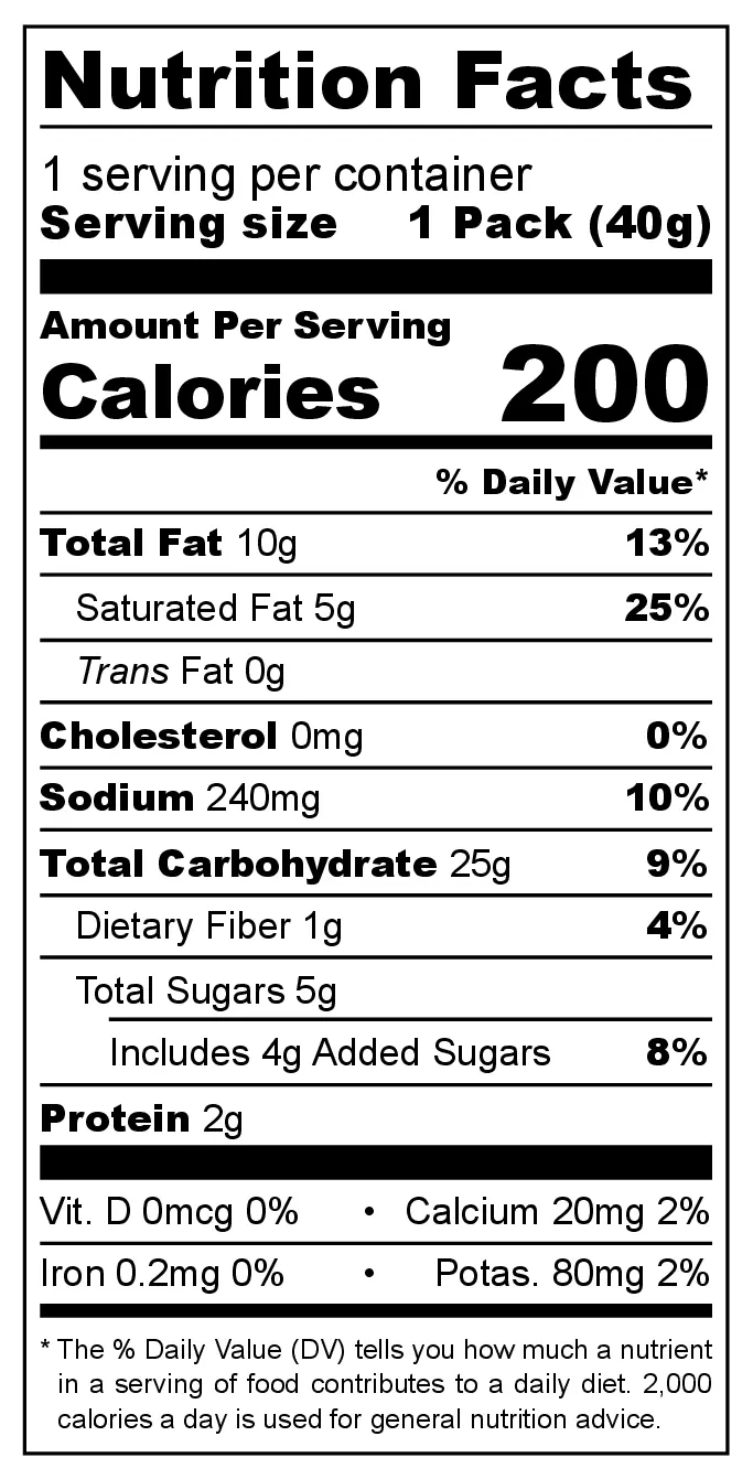 Anand Namkeen Jolliz Chak Boom nutrition facts