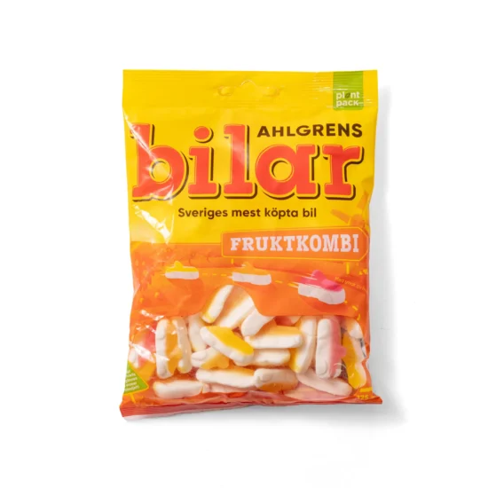 Fruit-Flavored, Car-Shaped Gummies Package