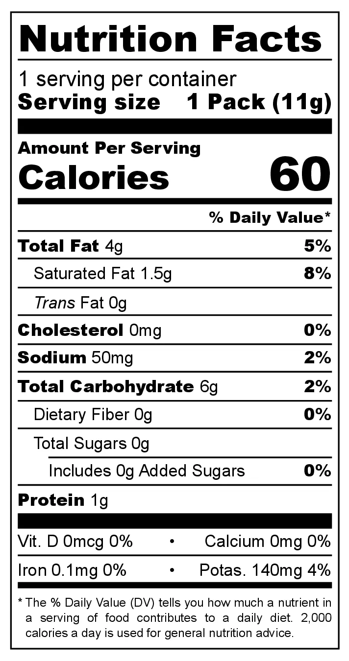 Tasto Crab Curry nutrition facts