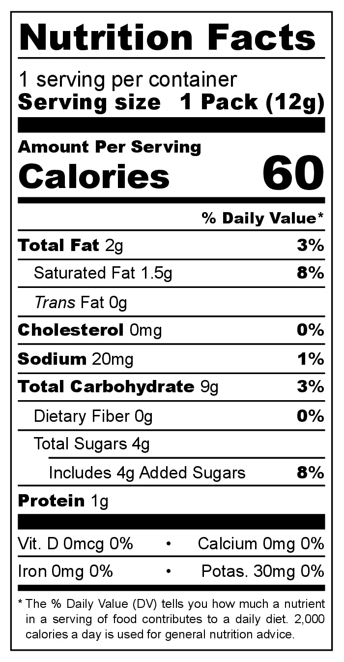 Unifirms Topco Cone nutrition facts
