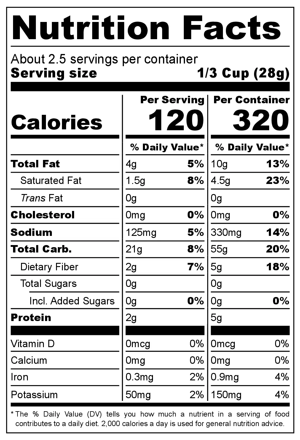 Hot Paprika Flavored Roasted Corn Snack nutrition facts