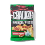 Crackzel Garlic Bread Pretzel Pieces Package