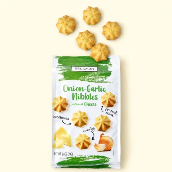 Onion-Garlic & Cheese Nibbles image