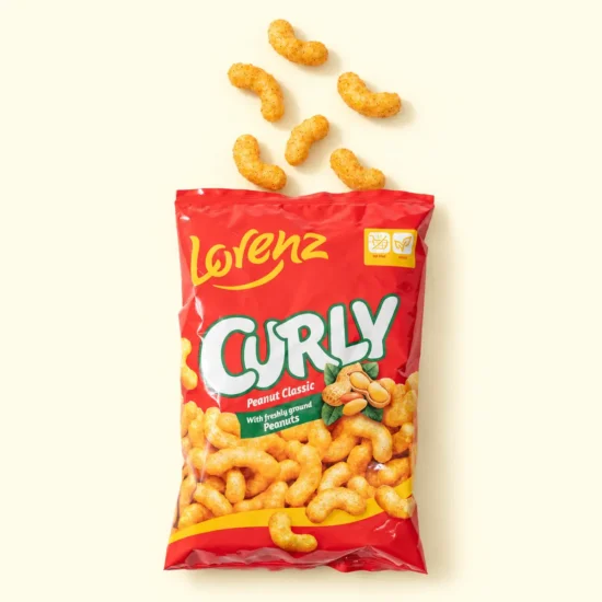 Curly Peanut Classic Puffs Package