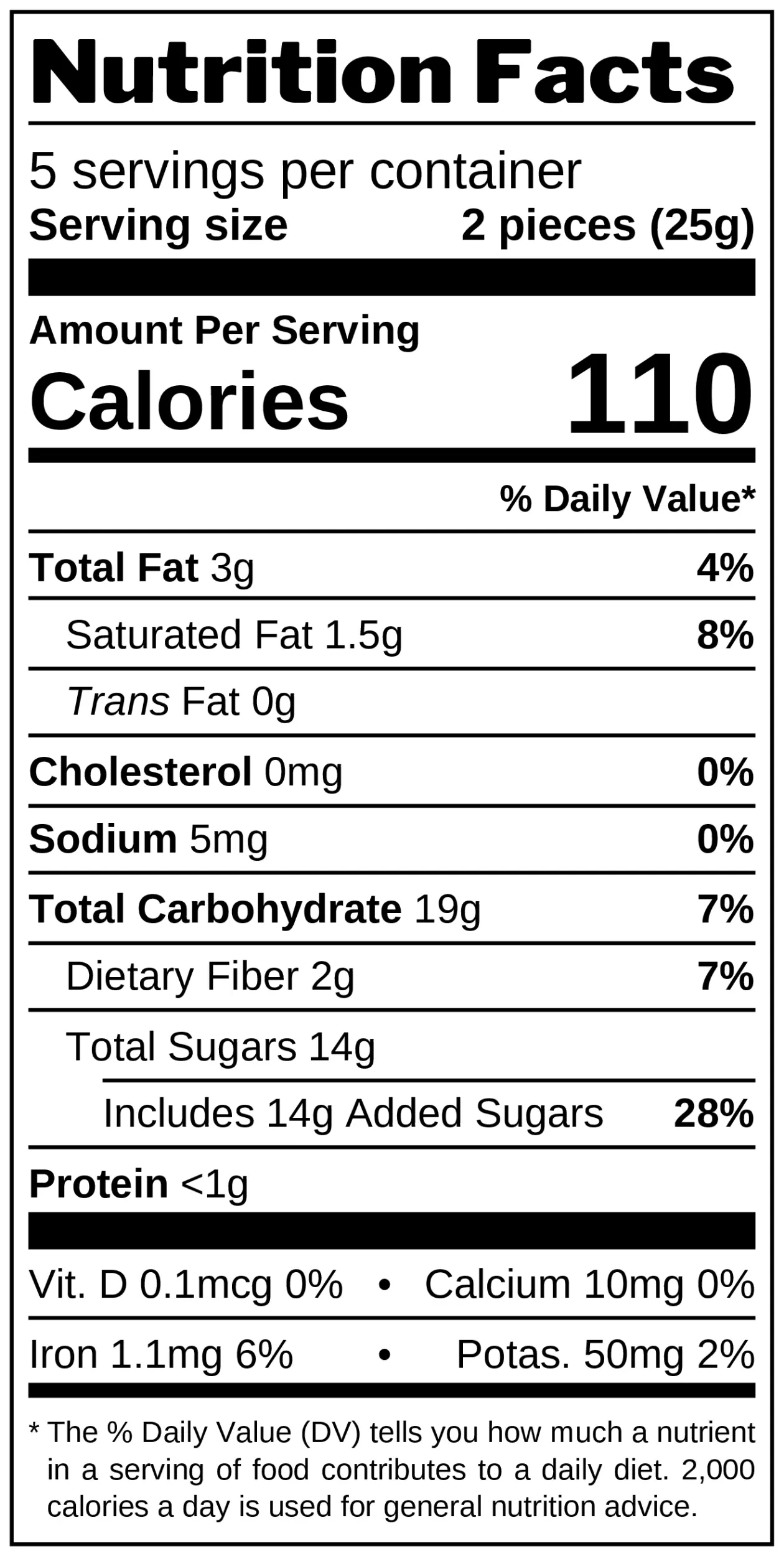 Gingerbread, Fruit & Marzipan Choco Bites nutrition facts