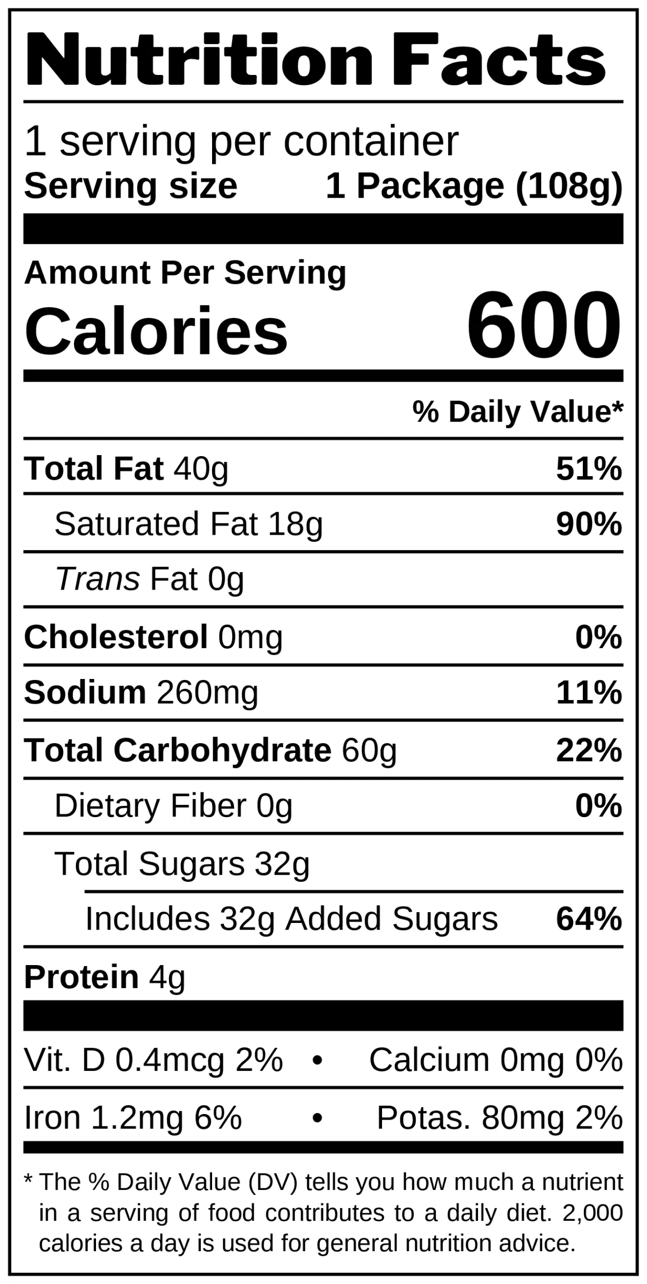 Lemon Creme Wafers nutrition facts