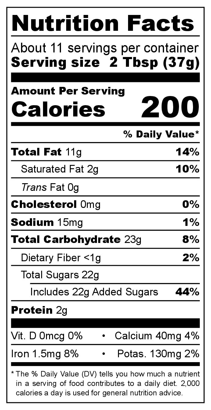 Cocoa & Hazelnut Spread nutrition facts
