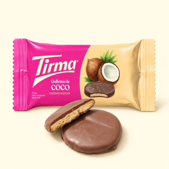 Milk Chocolate-Coated Coconut Cookies Package