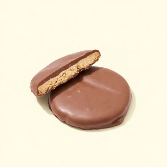 Milk Chocolate-Coated Coconut Cookies Pieces