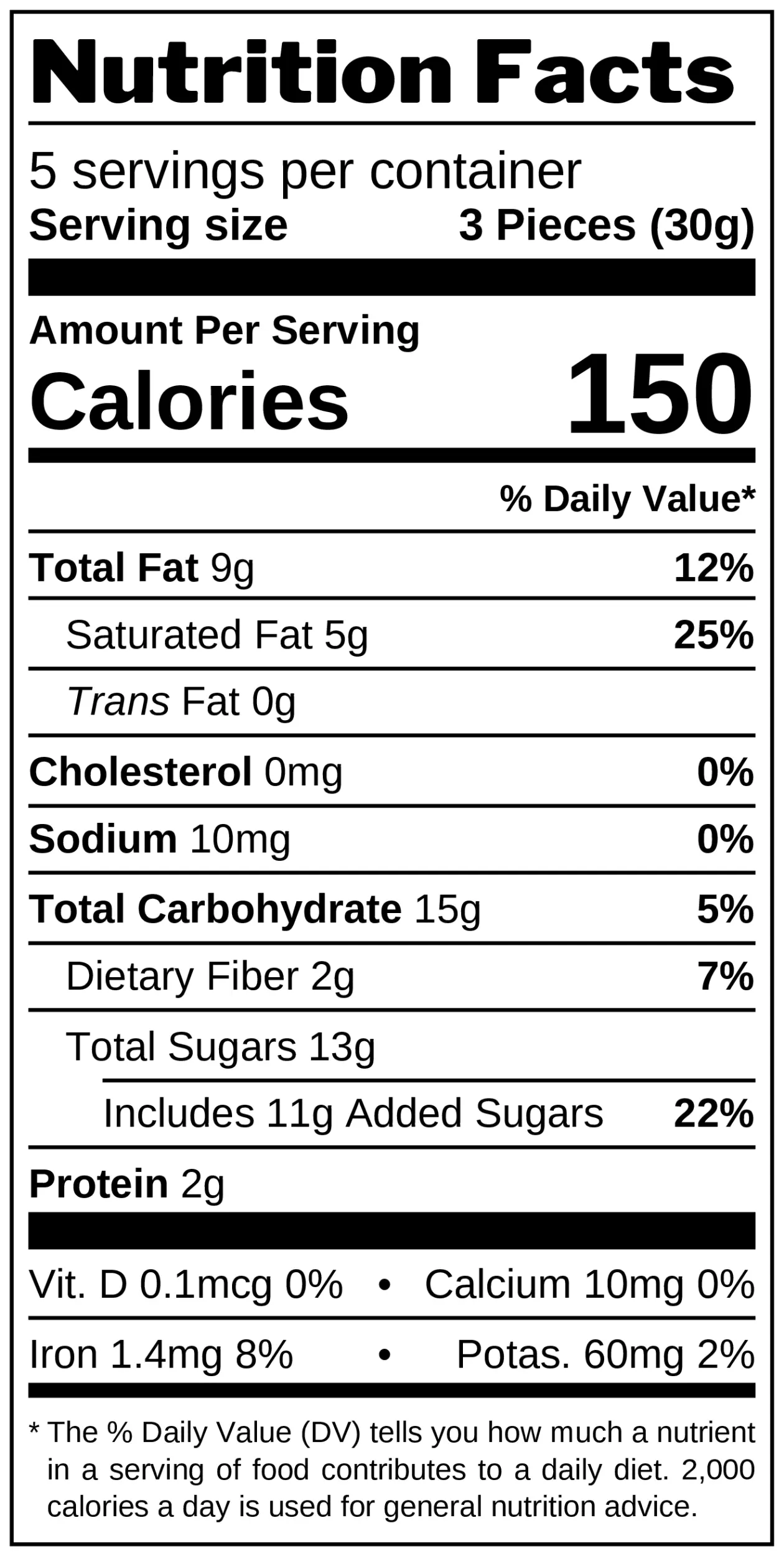 Dark Chocolate Truffles nutrition facts