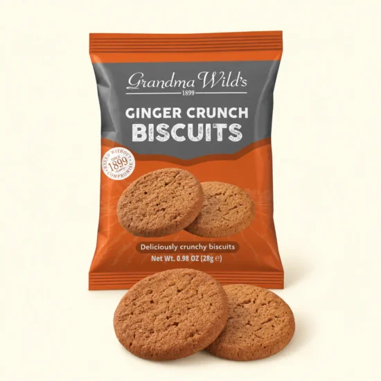 Ginger Crunch Biscuits Package