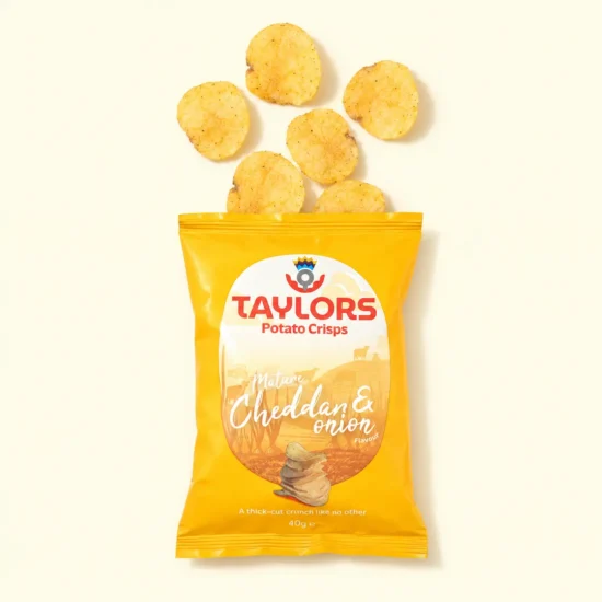 Mature Cheddar & Onion Potato Chips Package