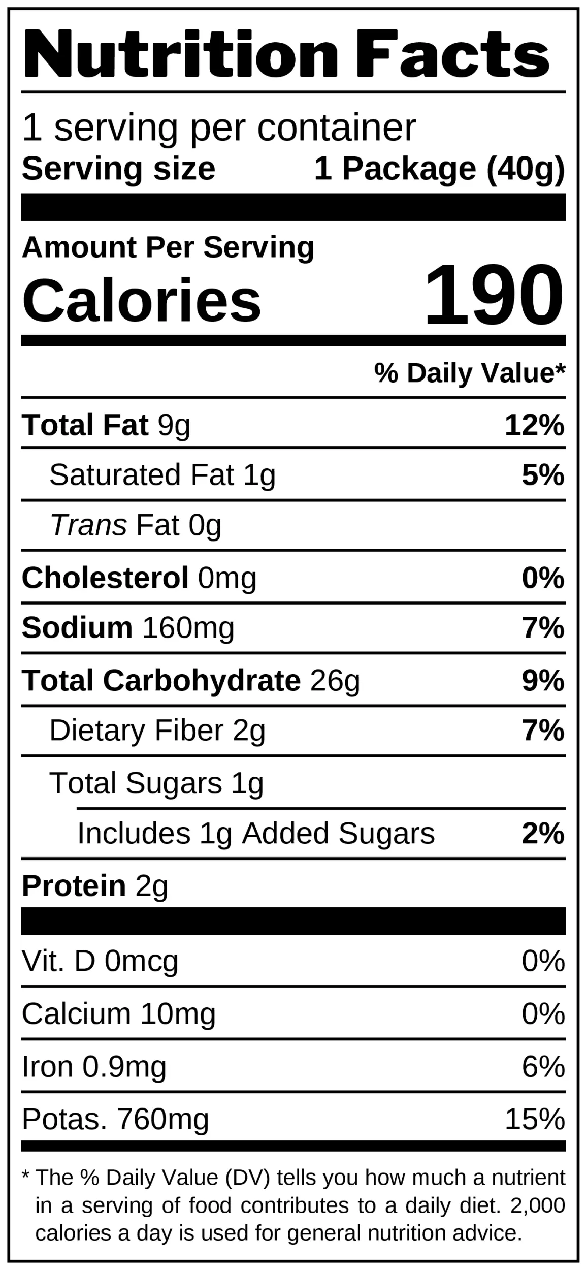 Chip Shop Curry Sauce Potato Chips nutrition facts