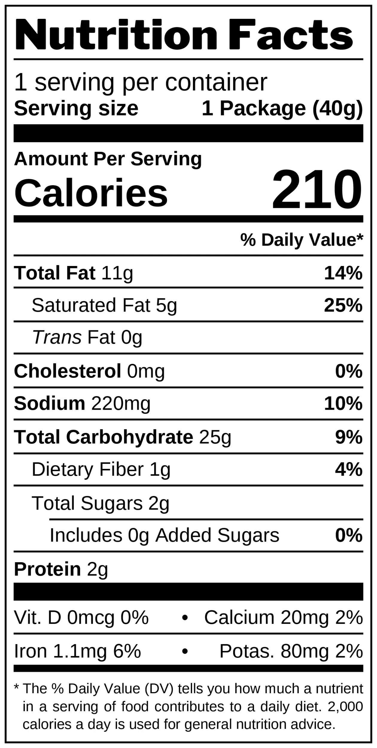 Sour & Sweet Rings nutrition facts