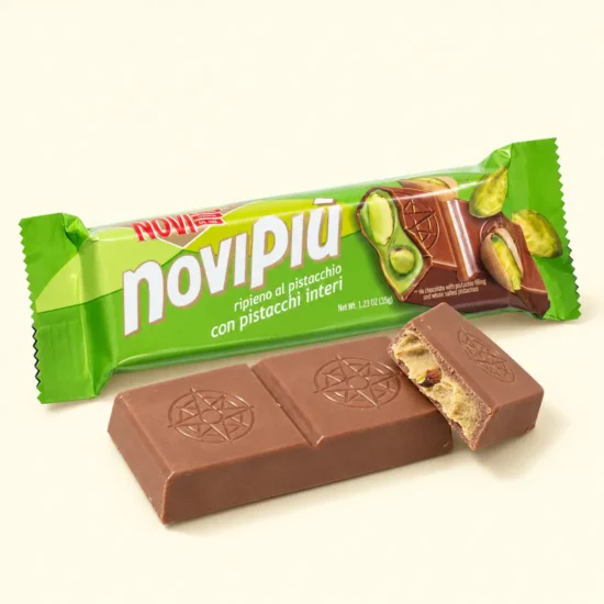 Pistachio-Filled Chocolate Bar Package