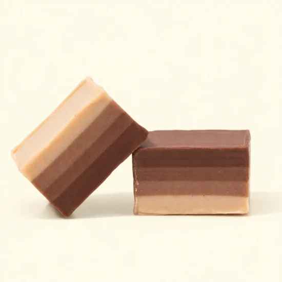 Layered Chocolate & Hazelnut Squares Pieces
