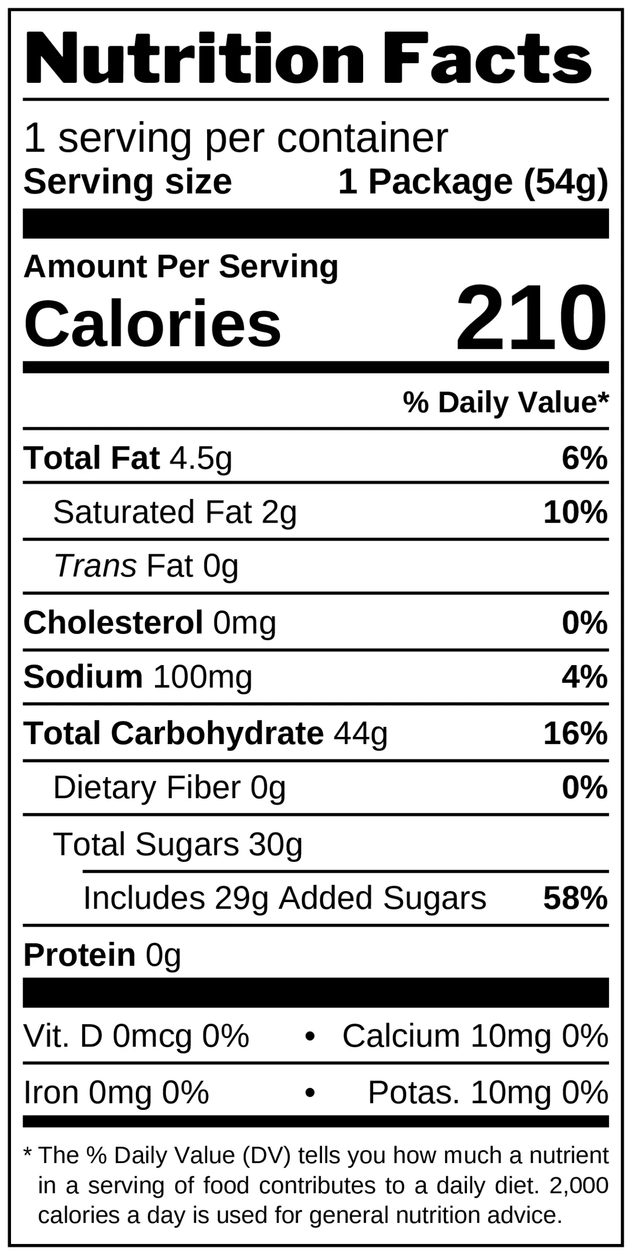 Ramelle Peach Soft Candy nutrition facts