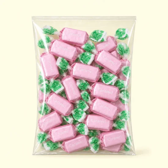 Peach-Flavored Fruit Chew Package
