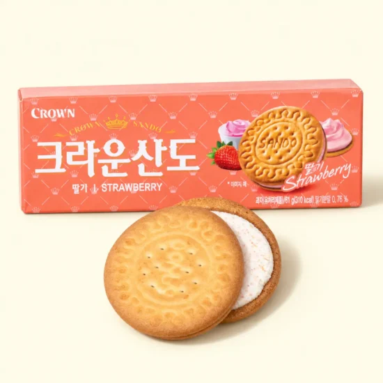 Sando Strawberry Sandwich Cookies image