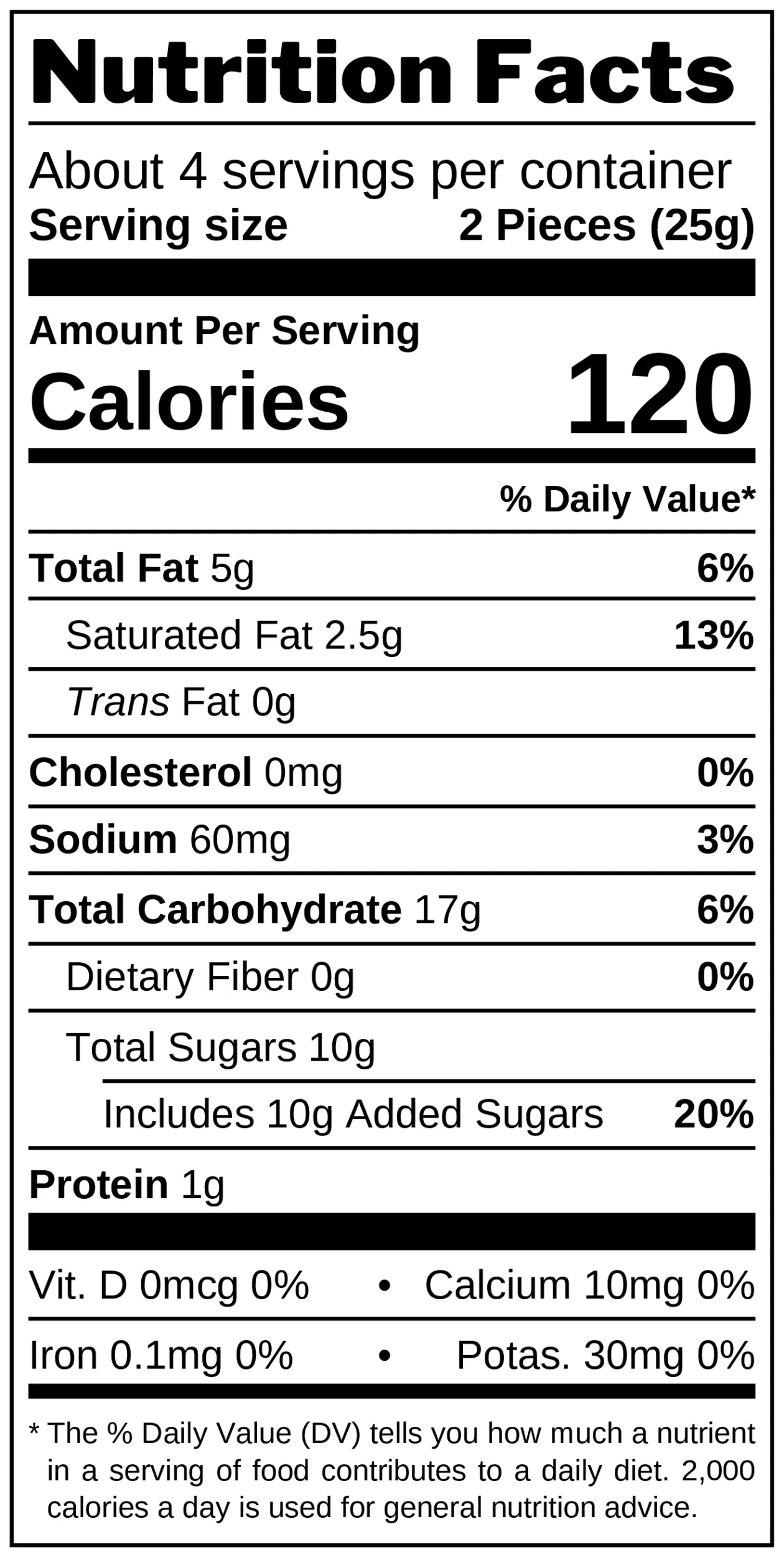 Bourbon Cappuccino Creme Biscuits nutrition facts