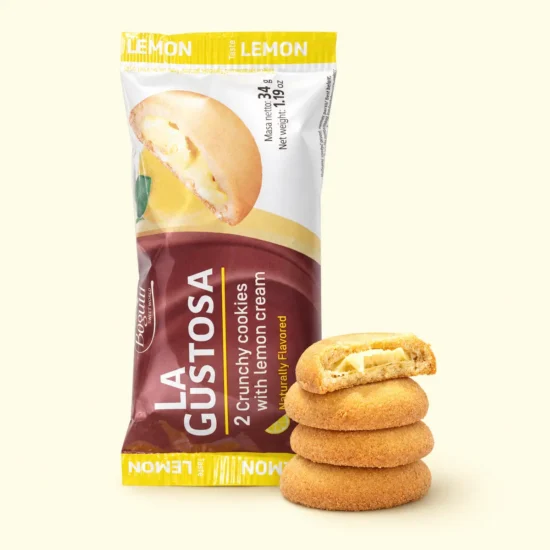 La Gustosa Lemon Cream-Filled Cookies Package