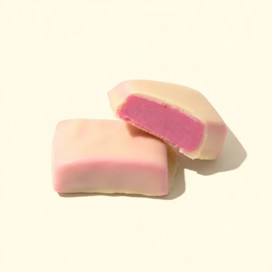 Strawberry & White Chocolate-Flavored Candy Pieces