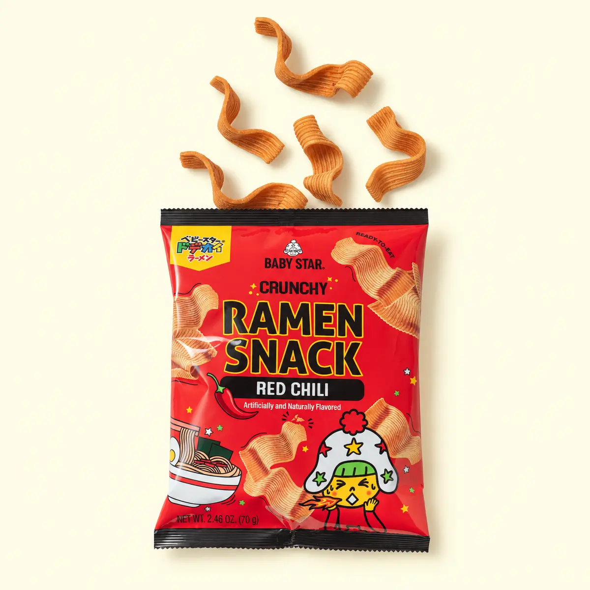 Red Chili Crunchy Ramen Snack | Universal Yums