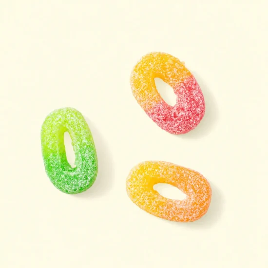 果物 UTTHI Sweet & Sour Apple Trio Gummies | Universal Yums