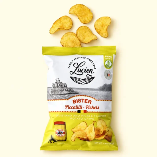 Bister Mustard & Pickle Chips Package