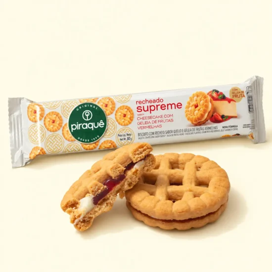 Cheesecake & Red Berry Sandwich Cookies Package