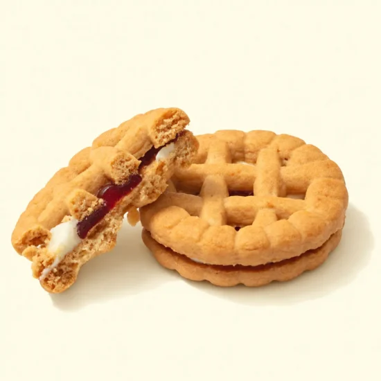 Cheesecake & Red Berry Sandwich Cookies Pieces